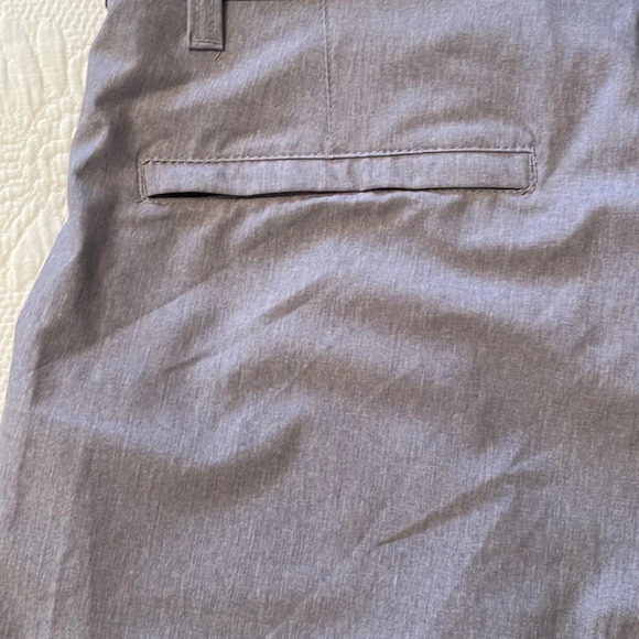 Surf Style Men’s Shorts Gray 36 Polyester Spandex Zip Fly Snap Pocket Back - Picture 7 of 7